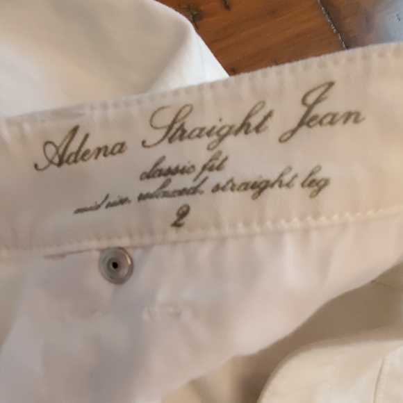 Elie Tahari Pristine White Adena Straight Jeans - Picture 3 of 3